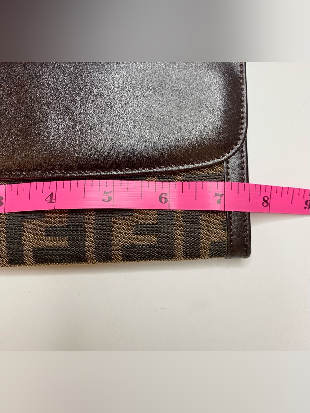 Fendi Brown Zucca Tri-Fold Long Wallet 7.5in x 4in approx. LNC😍 - Picture 10 of 10
